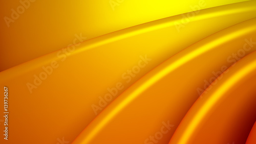 Orange background. 3d image, 3d rendering.