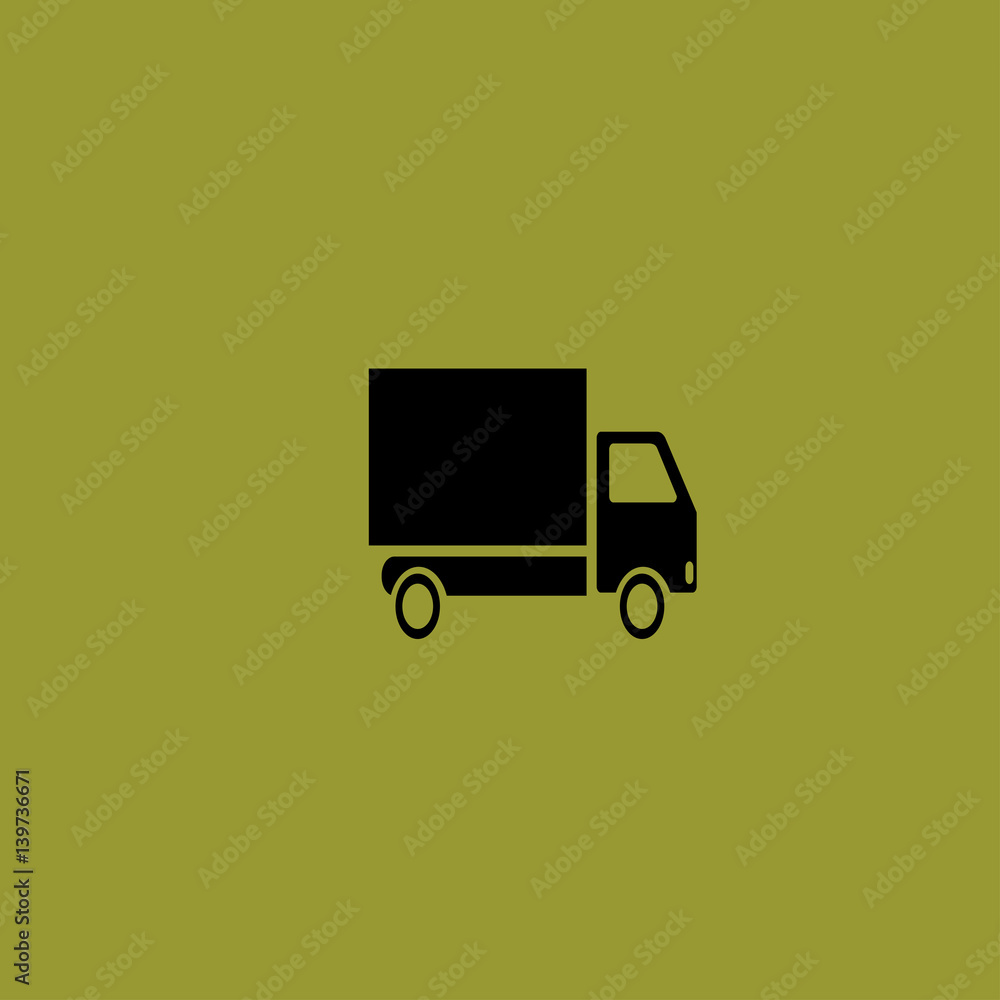 truck icon. flat design