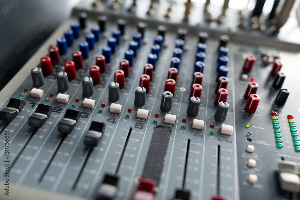 Fototapeta premium Audio mixer