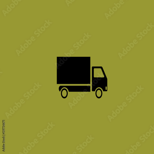 truck icon. flat design