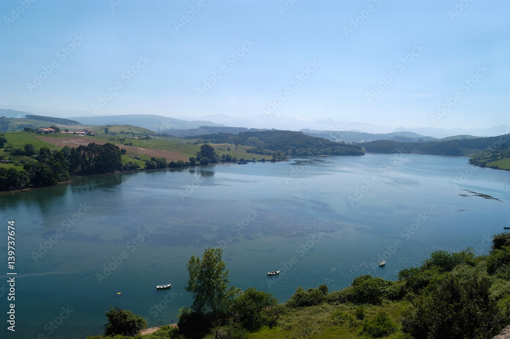sea loch of San Vicente de la Barquera; Cantabria; Spain sea loch of San Vicente de la Barquera; Cantabria; Spain