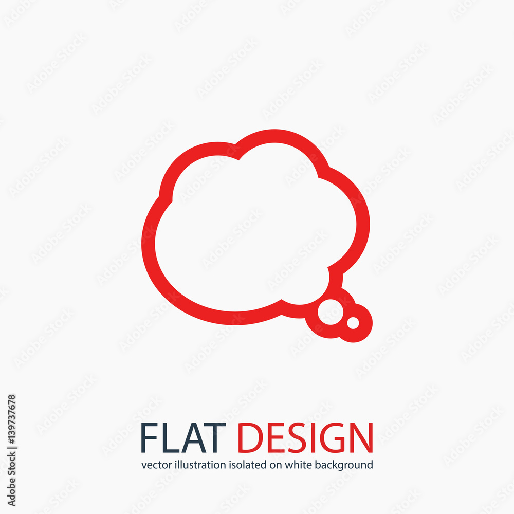 comic speech bubbles icon, vector illustration. Flat design style comic speech bubbles icon, vector illustration. Flat design style