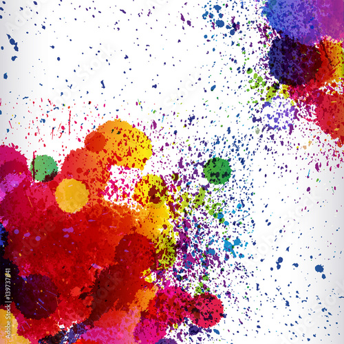 Holi colorful abstract background. Ethnicity graphic paint powder festival paint.