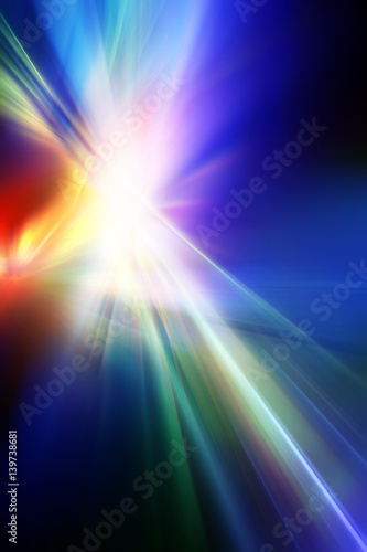 Abstract background in blue, red, yellow and purple colors