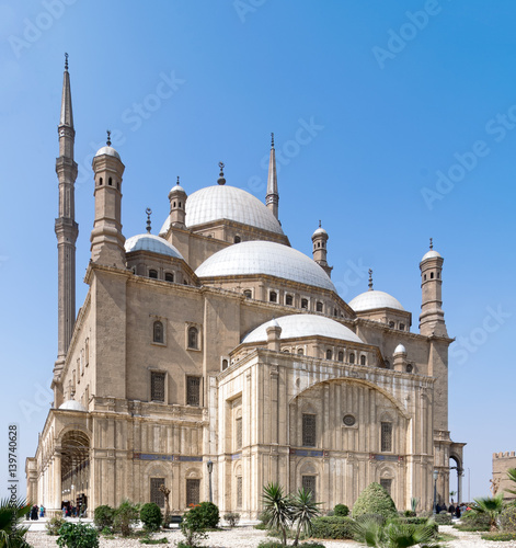 The great Mosque of Muhammad Ali Pasha (Alabaster Mosque), situated in the Citadel of Cairo, Egypt, commissioned by Muhammad Ali Pasha 1830 - 1848. Considered as one of the landmarks of Cairo