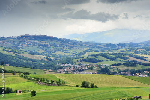 Typical landscape in Marche
