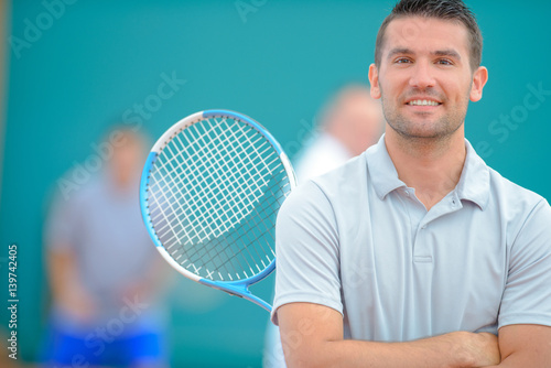tennis player posing © auremar