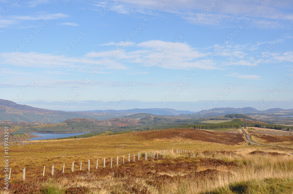 Naklejka premium highlands landscape