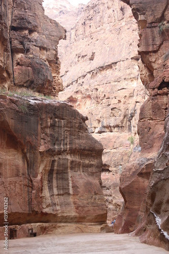 The Siq in Petra, Jordan Middle East