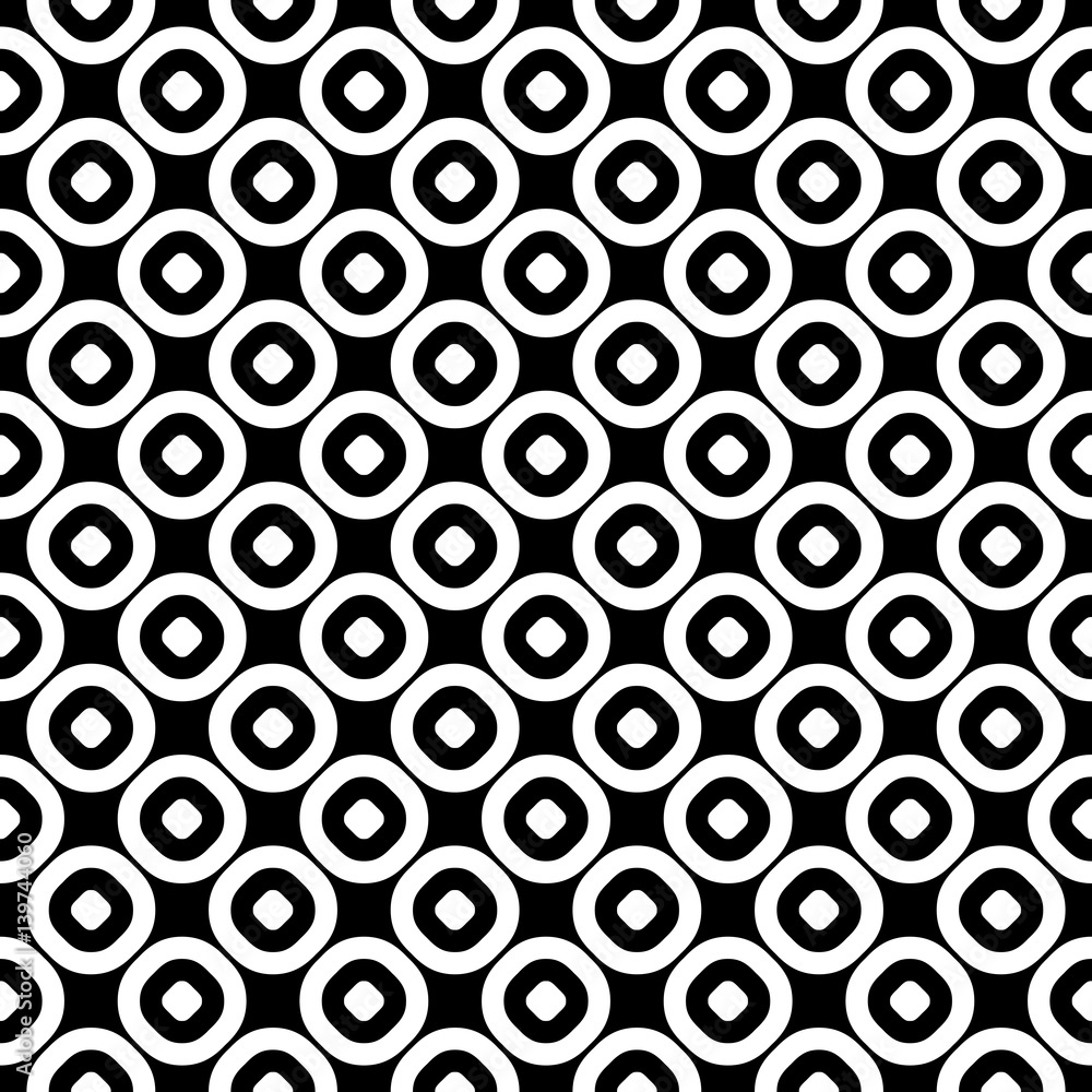 Vector seamless pattern, monochrome polka dot texture. Simple geometric background with staggered perforated circles. Black & white abstract design for decoration, textile, furniture, prints, digital Vector seamless pattern, monochrome polka dot texture. Simple geometric background with staggered perforated circles. Black & white abstract design for decoration, textile, furniture, prints, digital