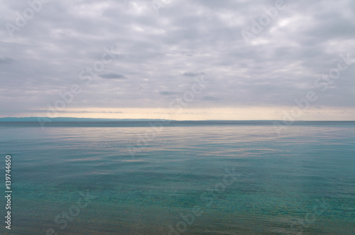 Cloudy sky over the sea in Sithonia  Chalkidiki  Greece