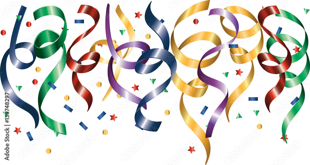 Obraz premium Falling confetti