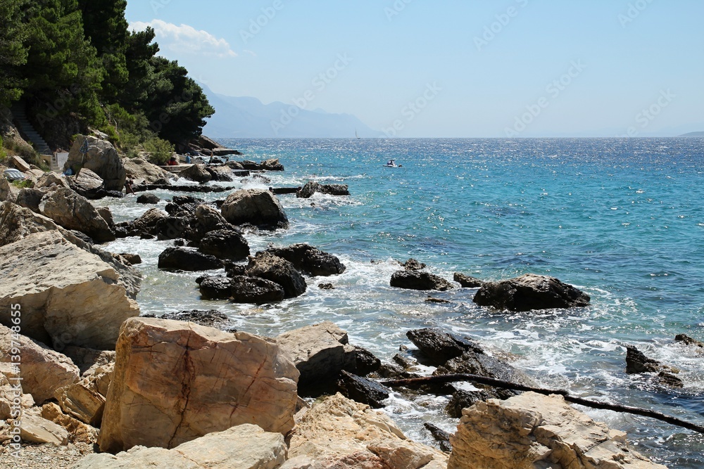 View of Adriatic sea in Croatia