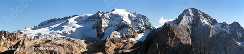 Marmolada, the highest mount of Dolomites mountains