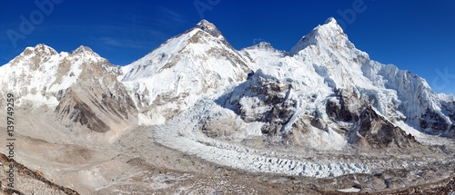 mount Everest, Lhotse and Nuptse