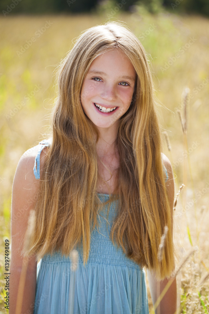 Portrait of a beautiful young blonde little girl Portrait of a beautiful young blonde little girl