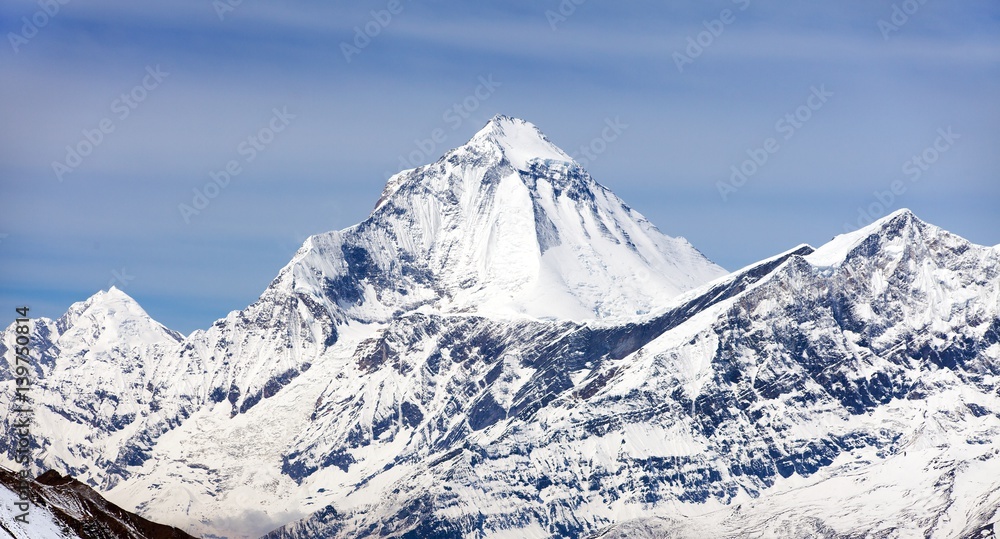 Mount Dhaulagiri, view from Thorung La pass