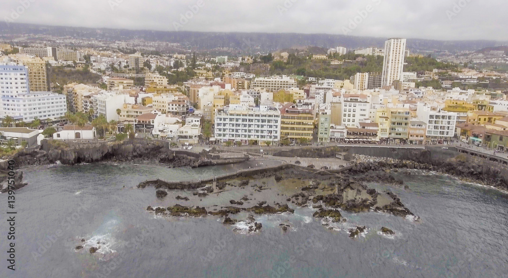 Aerial view of Puerto de la Cruz, Tenerife Aerial view of Puerto de la Cruz, Tenerife