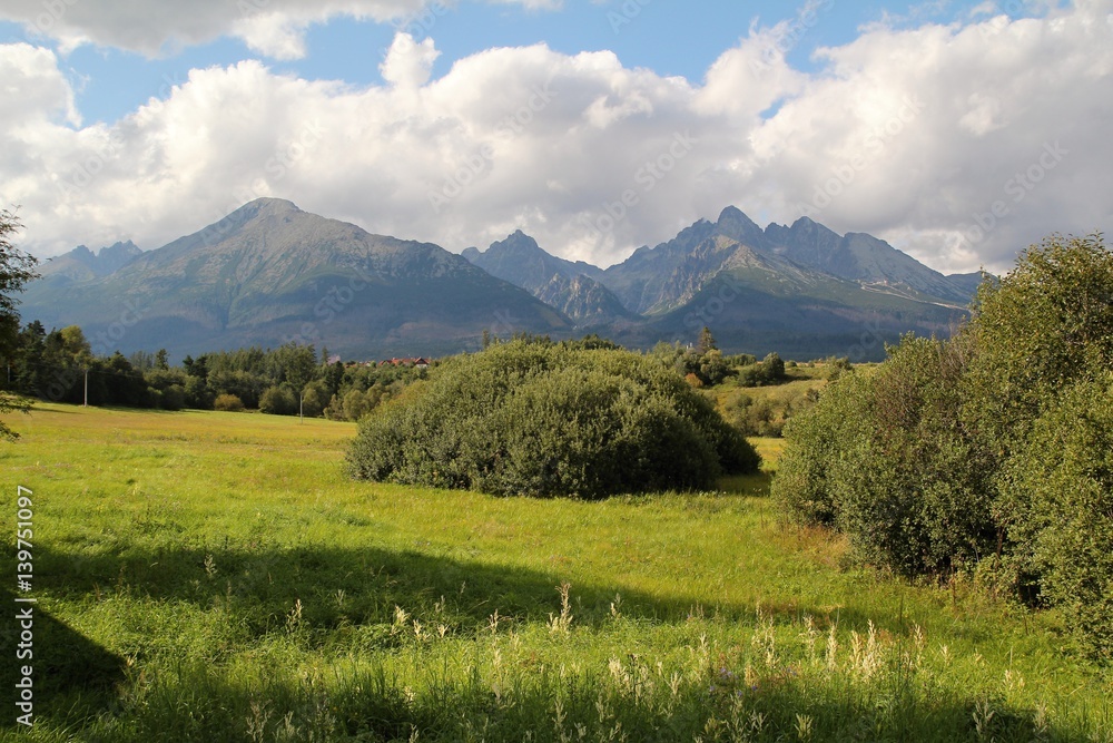 View of the High Tatras Mountains, Slovakia