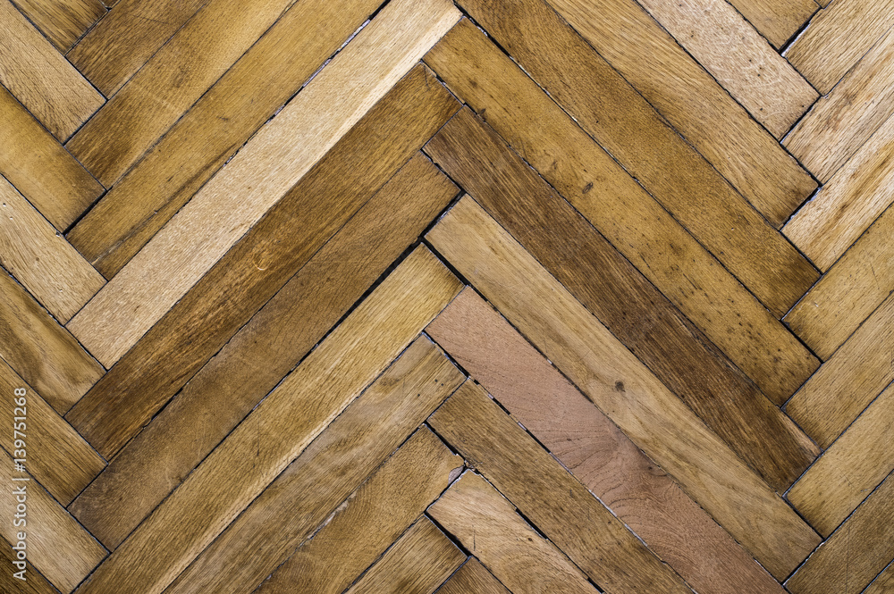Fototapeta premium Old parquet texture