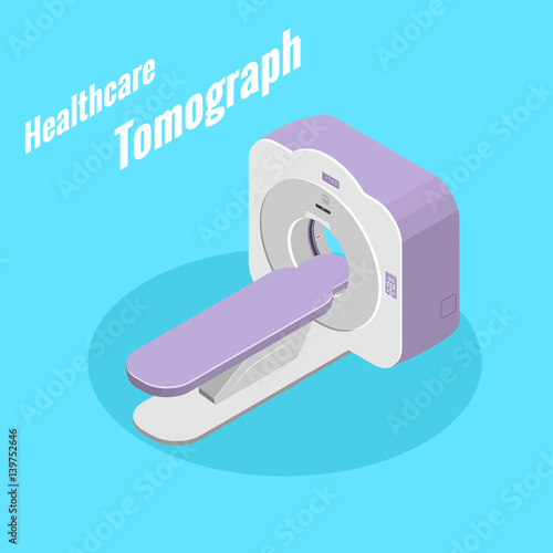 Healthcare medical equipment tomograph isometryc