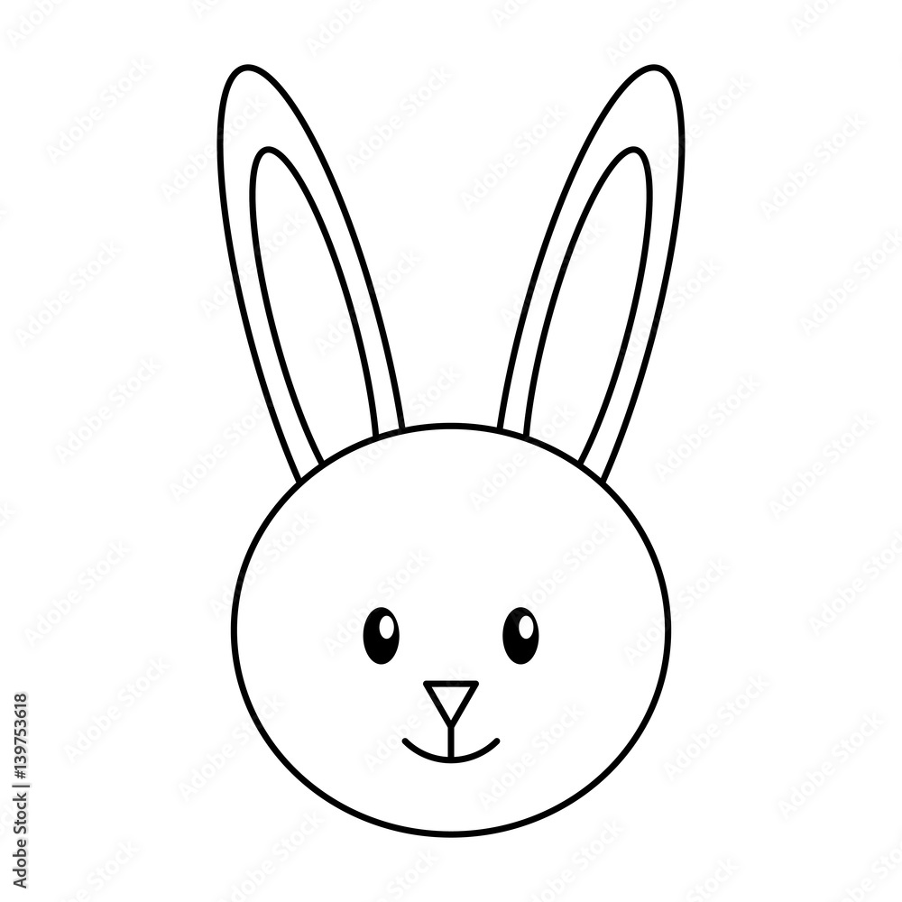 cute rabbit character icon vector illustration design cute rabbit character icon vector illustration design