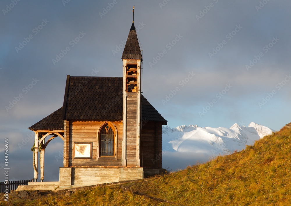 church or chapel on Col di Lana and Mount Marmolada