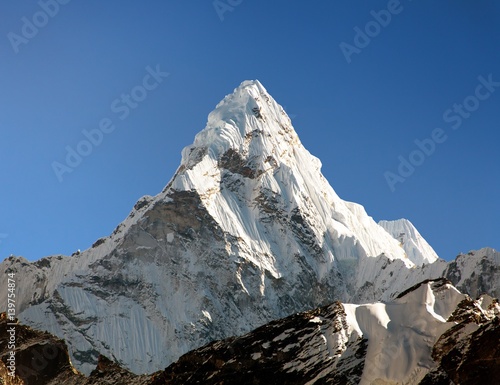 View of Ama Dablam on the way to Everest Base Campb