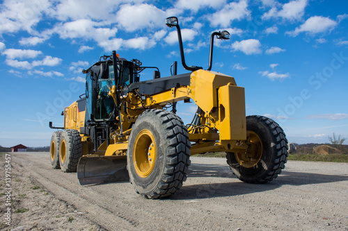 Grader on Highway Construction
