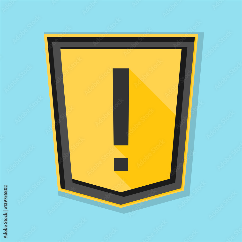Exclamation Sign Shield Exclamation Sign Shield