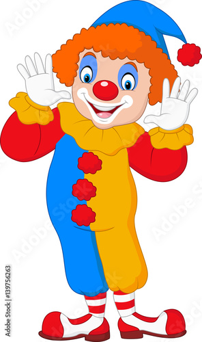 Cartoon funny clown