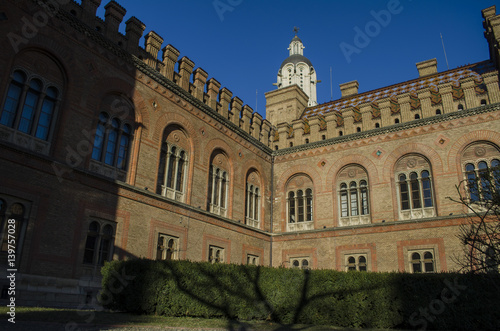 Landmark in Chernivtsi, Ukraine, orthodox church at University (the former Metropolitans residence)