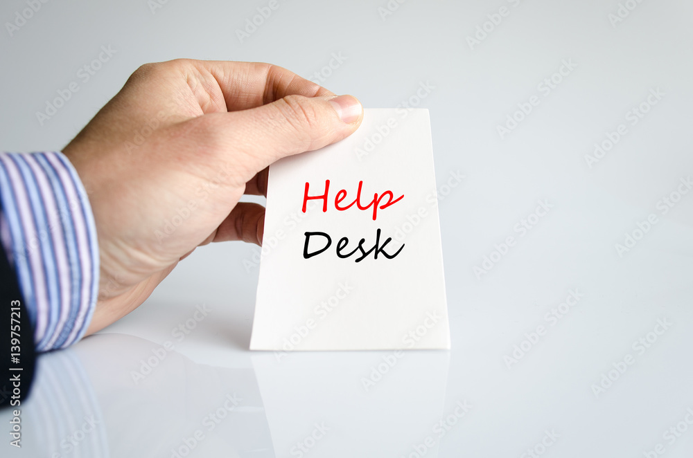 Help desk text concept Help desk text concept