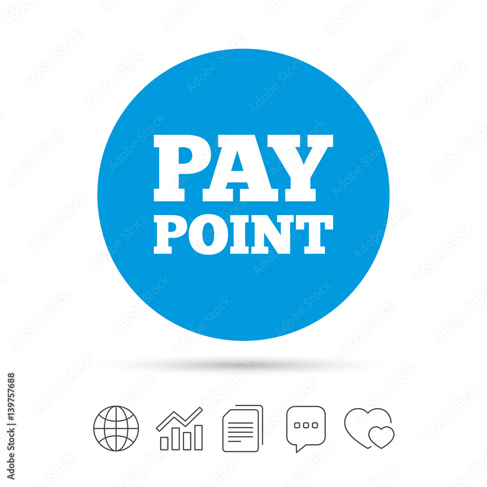 Cash and coin sign icon. Pay point symbol. Cash and coin sign icon. Pay point symbol.
