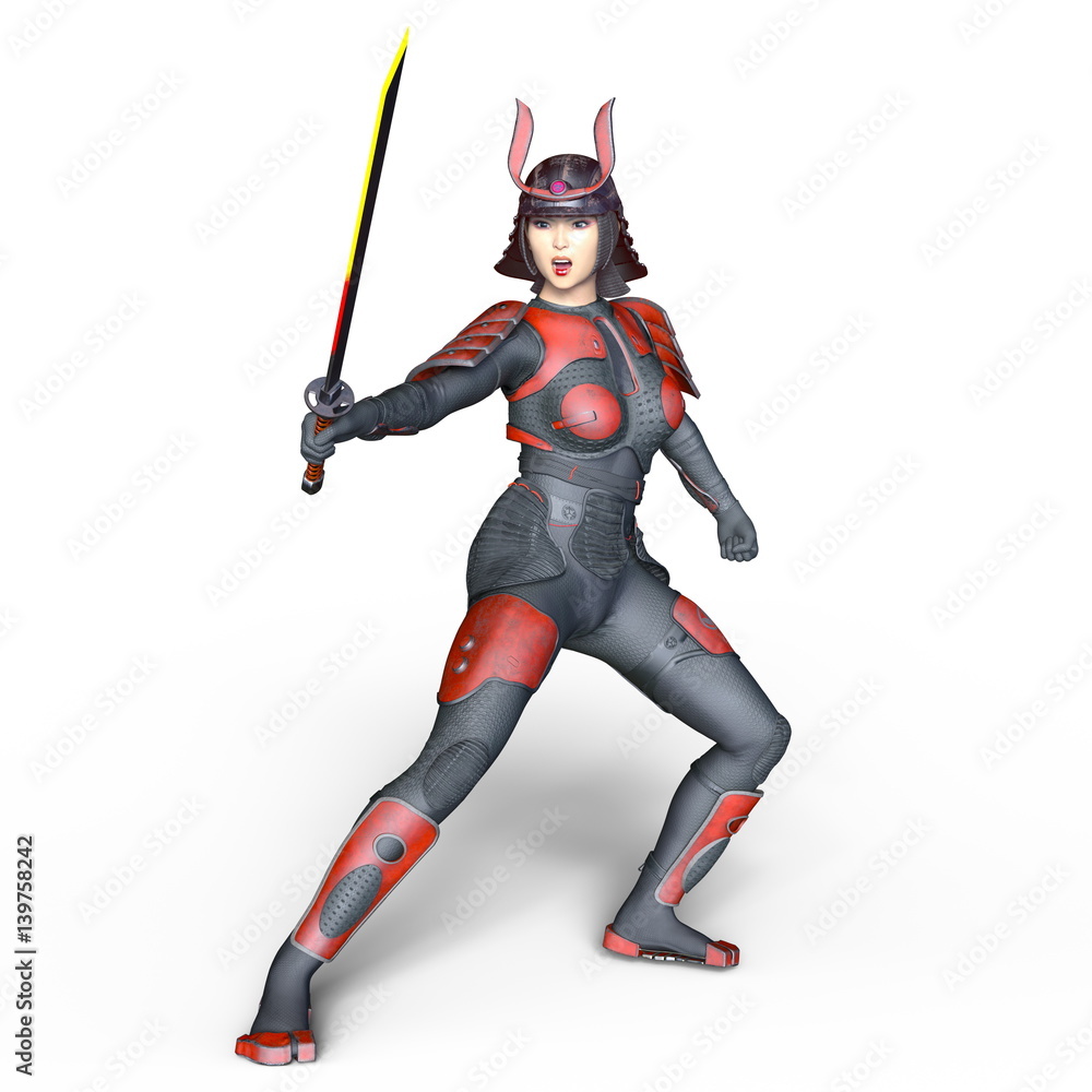 Obraz premium 女侍