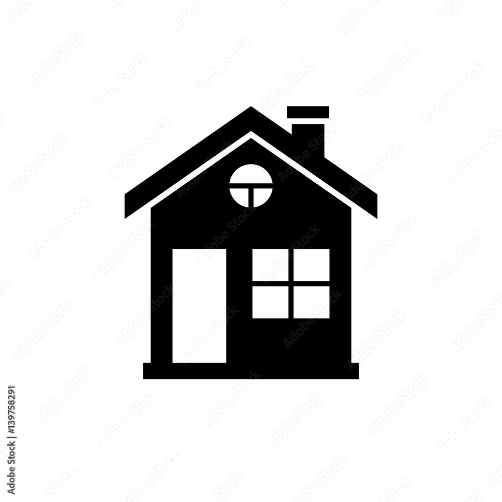 House icon. Black, minimalist icon isolated on white background. House simple silhouette. Web site page and mobile app design vector element. House icon. Black, minimalist icon isolated on white background. House simple silhouette. Web site page and mobile app design vector element.