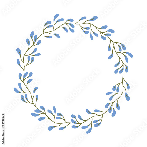 Decorative floral crown icon vector illustration design