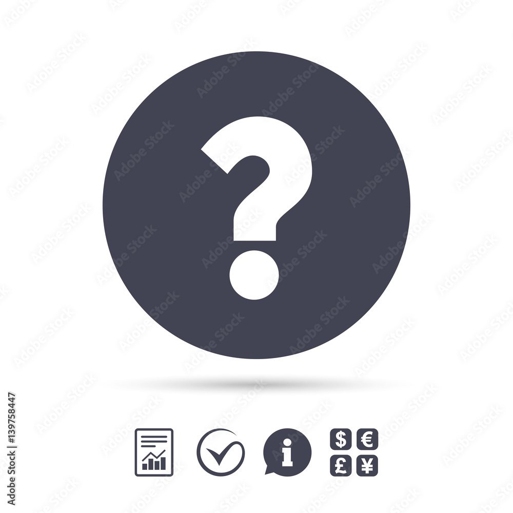 Question mark sign icon. Help symbol. Question mark sign icon. Help symbol.