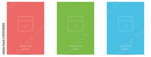 Minimal Save the Date Cards A6