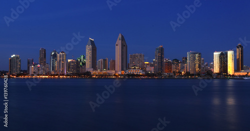 Night Skyline, San Diego, California