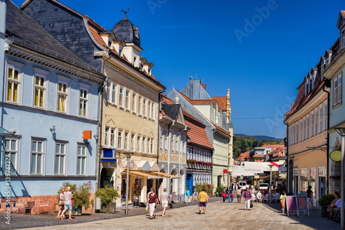 Obraz na płótnie Suhl, Stadtzentrum w salonie