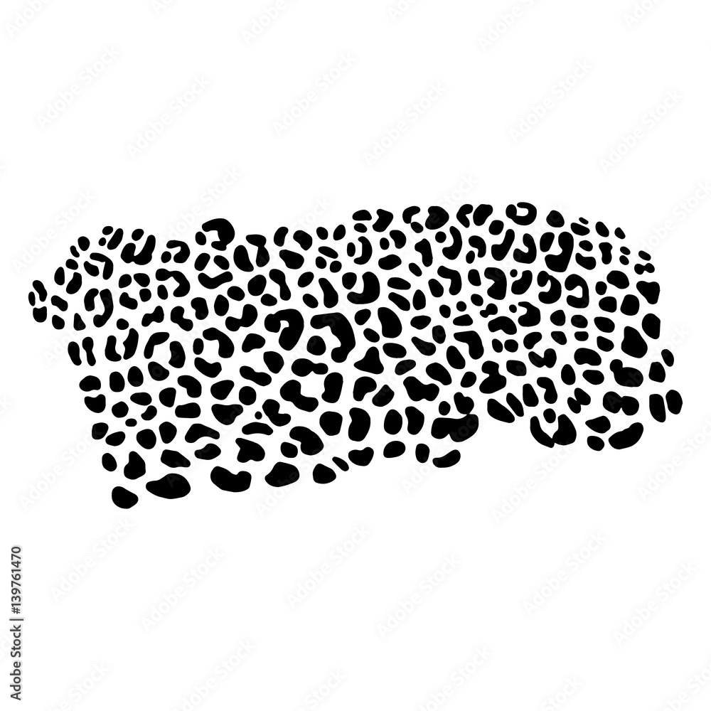 vector background of leopard skin pattern