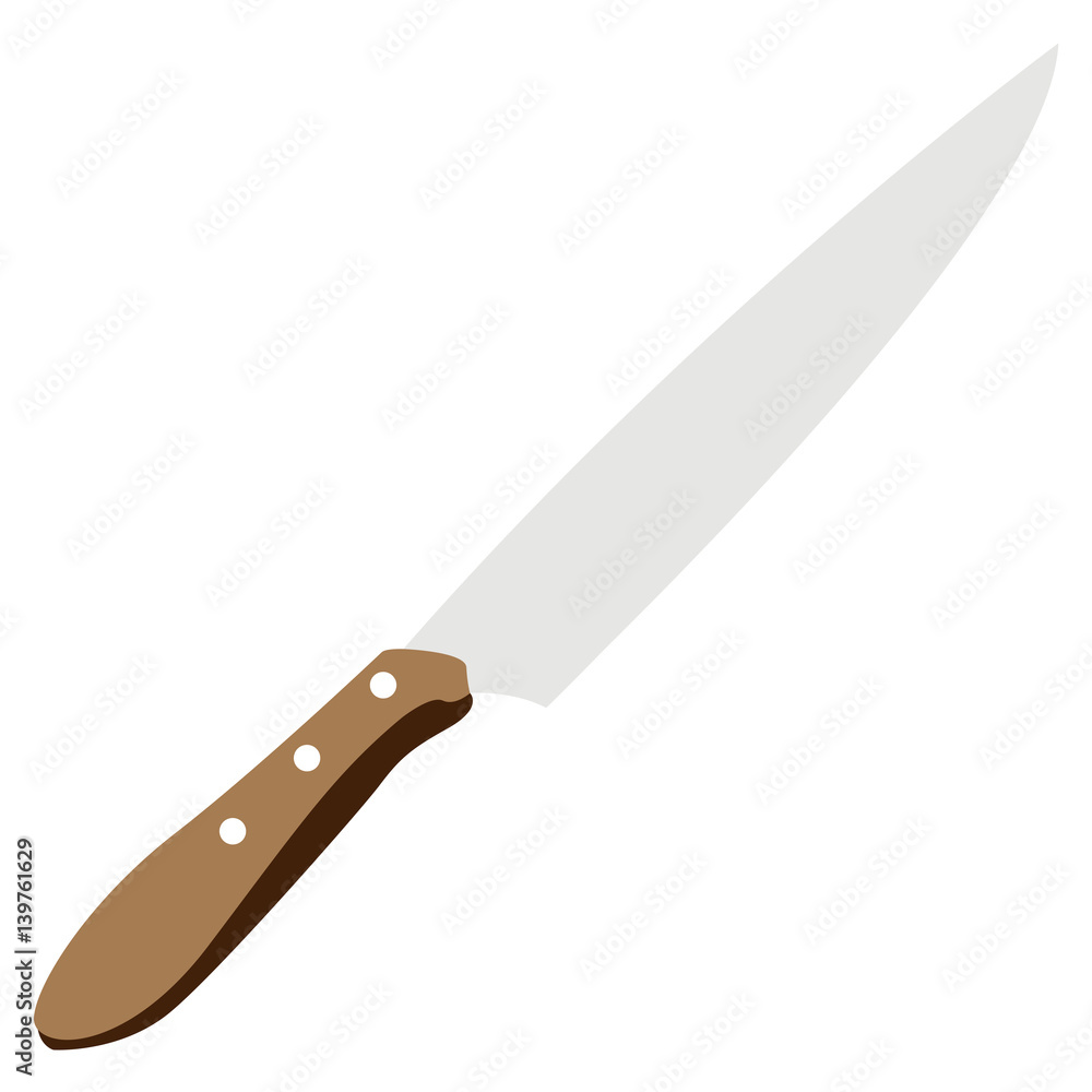 Isolated knife icon on a white background, Vector illustration Isolated knife icon on a white background, Vector illustration