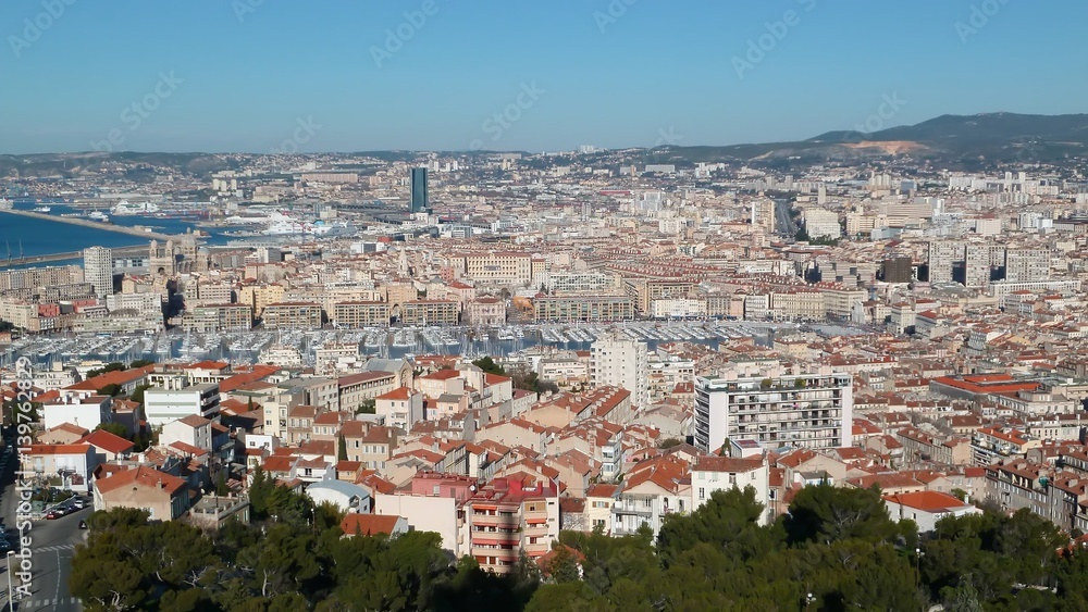 Marseille, vue aérienne (France)