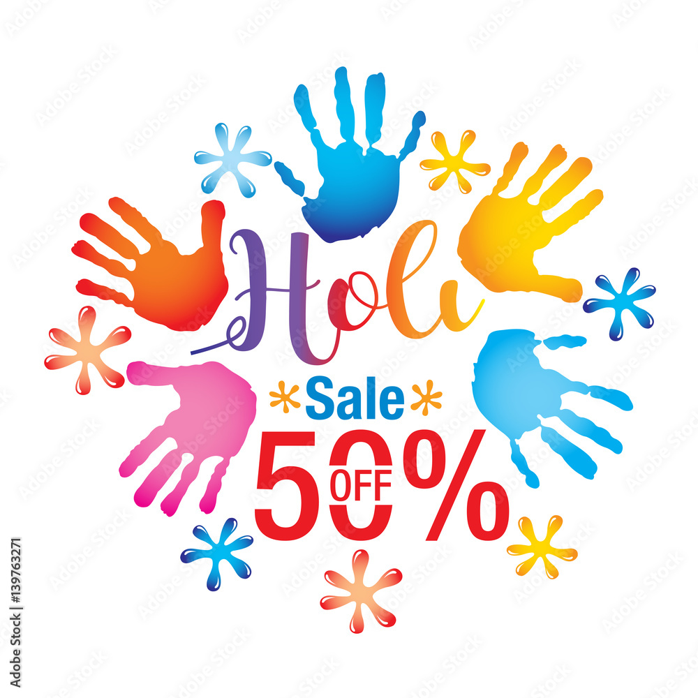 Fototapeta premium Holi sale