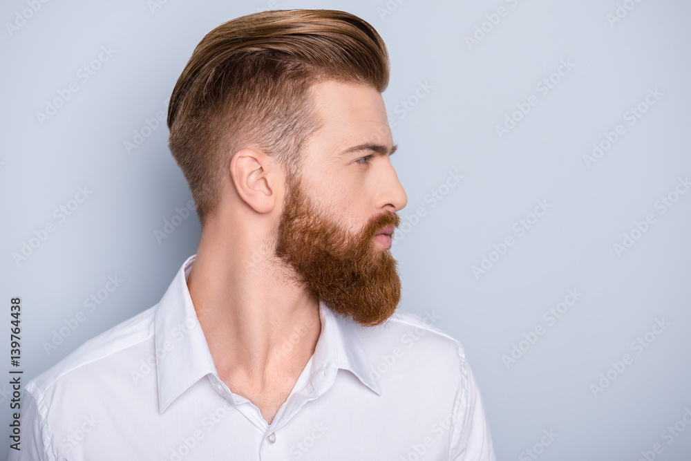 Side View Portrait of Stylish Young Man Wth a Modern Hairstyle Stock Photo   Image of stylish hair 90202468