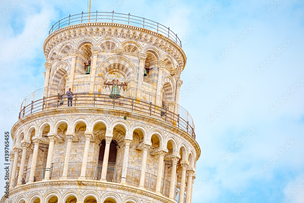 Zoom of the Leaning Tower of Pisa