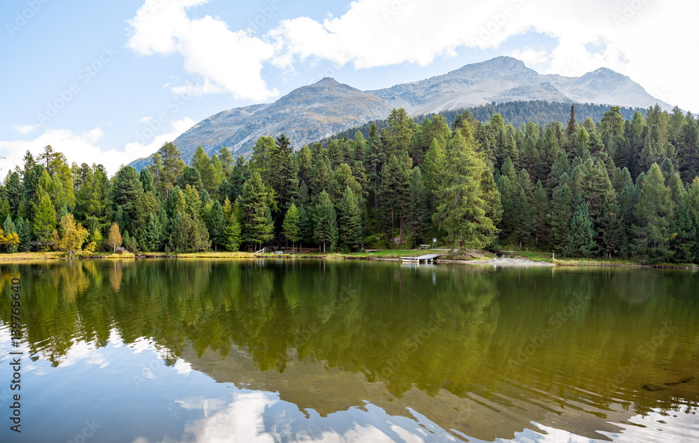 A small lake by St Moritz, Switzerland