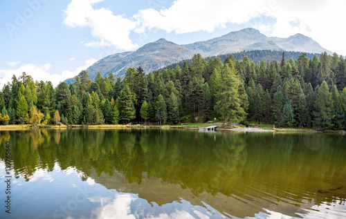A small lake by St Moritz, Switzerland © Chanelle