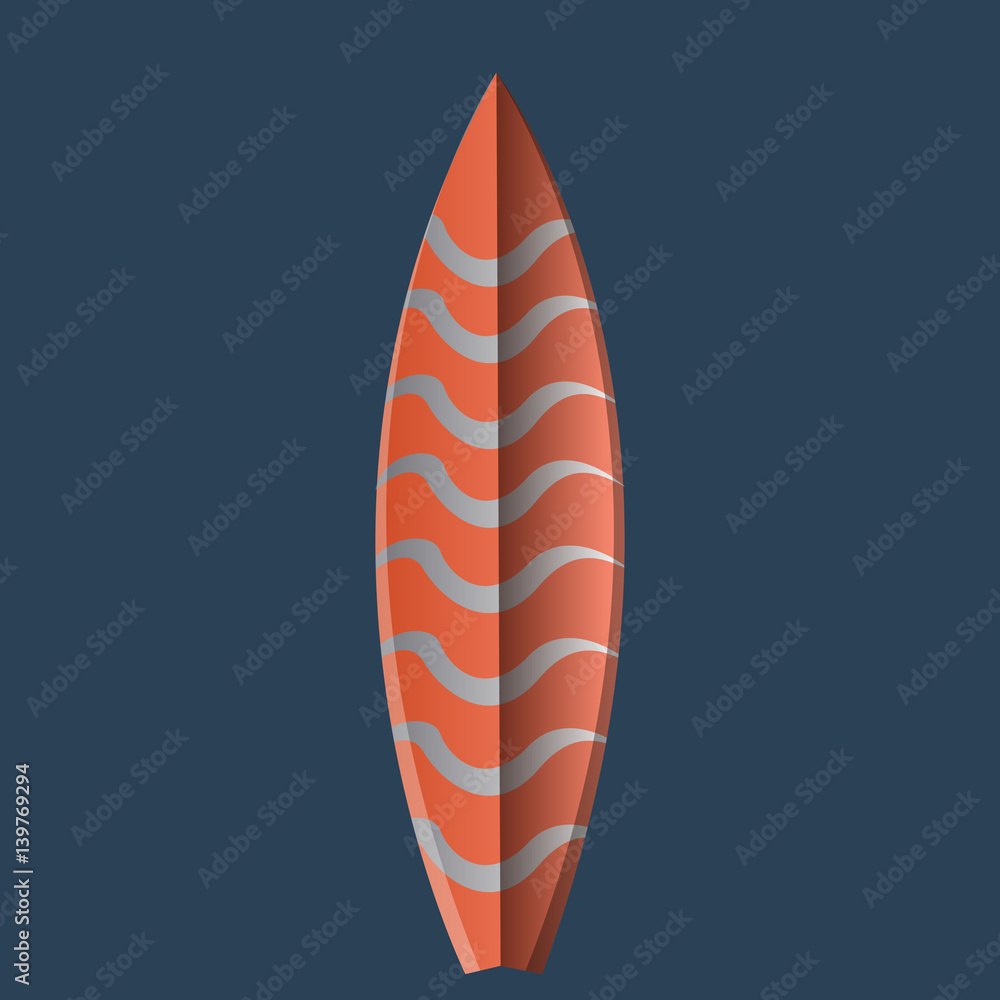 Isolated Surfboard illustration Isolated Surfboard illustration